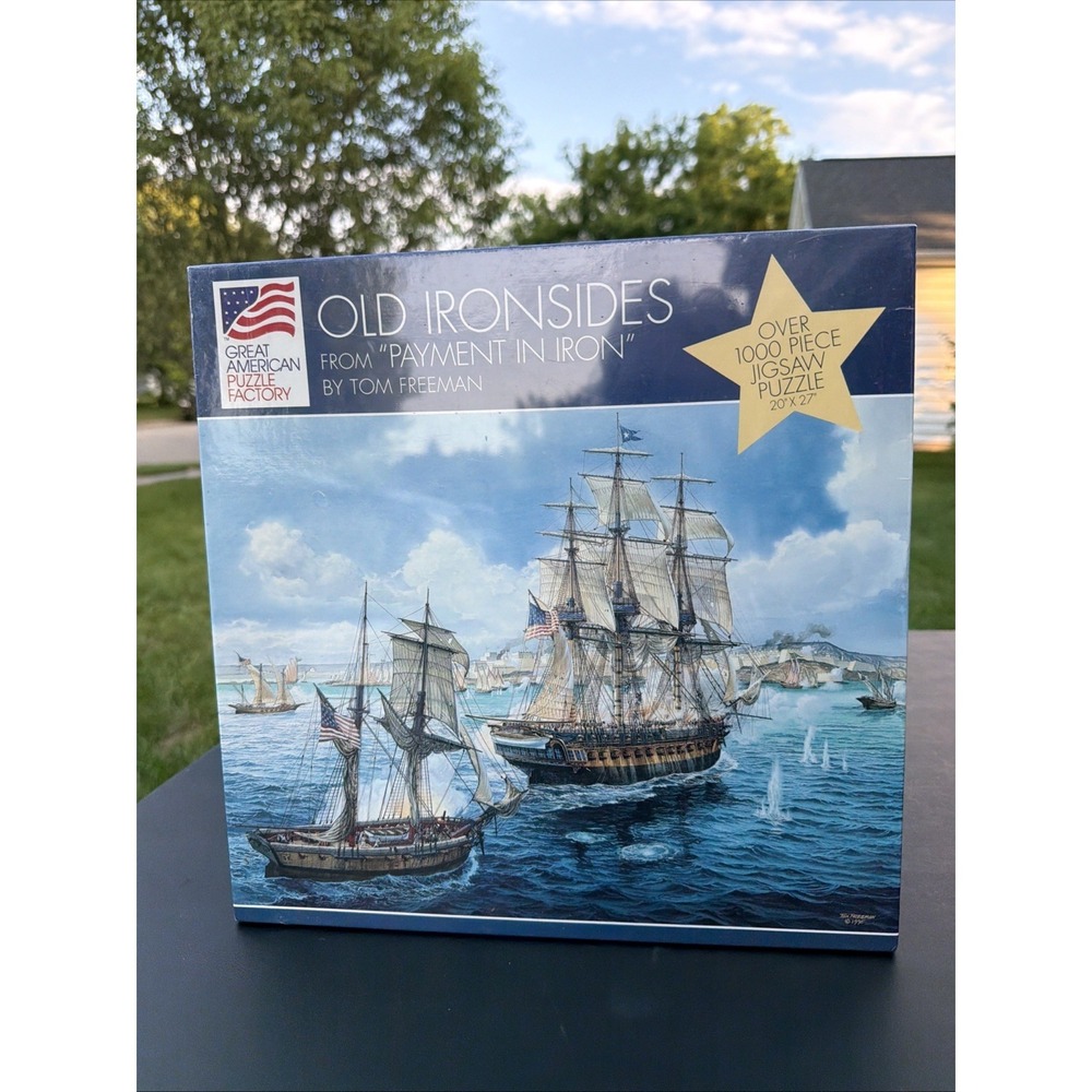 Old Ironsides Tom Freeman Payment In Iron 1000 Pcs Great American Puzzle Factory